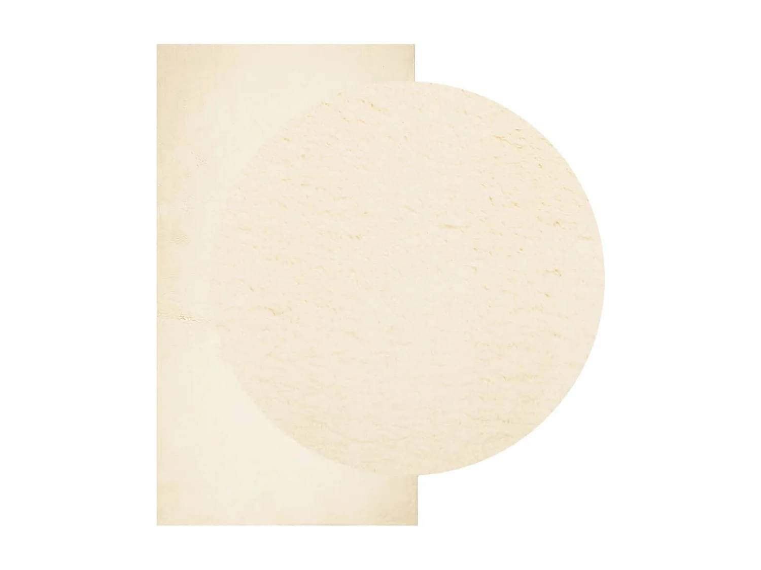 Hester  Tapis HUARTE à poils courts doux et lavable crème 80x150 cm