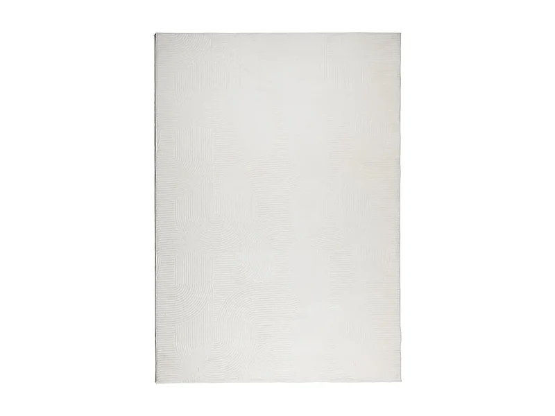 Everlyn  Teppich IZA Kurzflor Skandinavischer Look Creme 140x200 cm