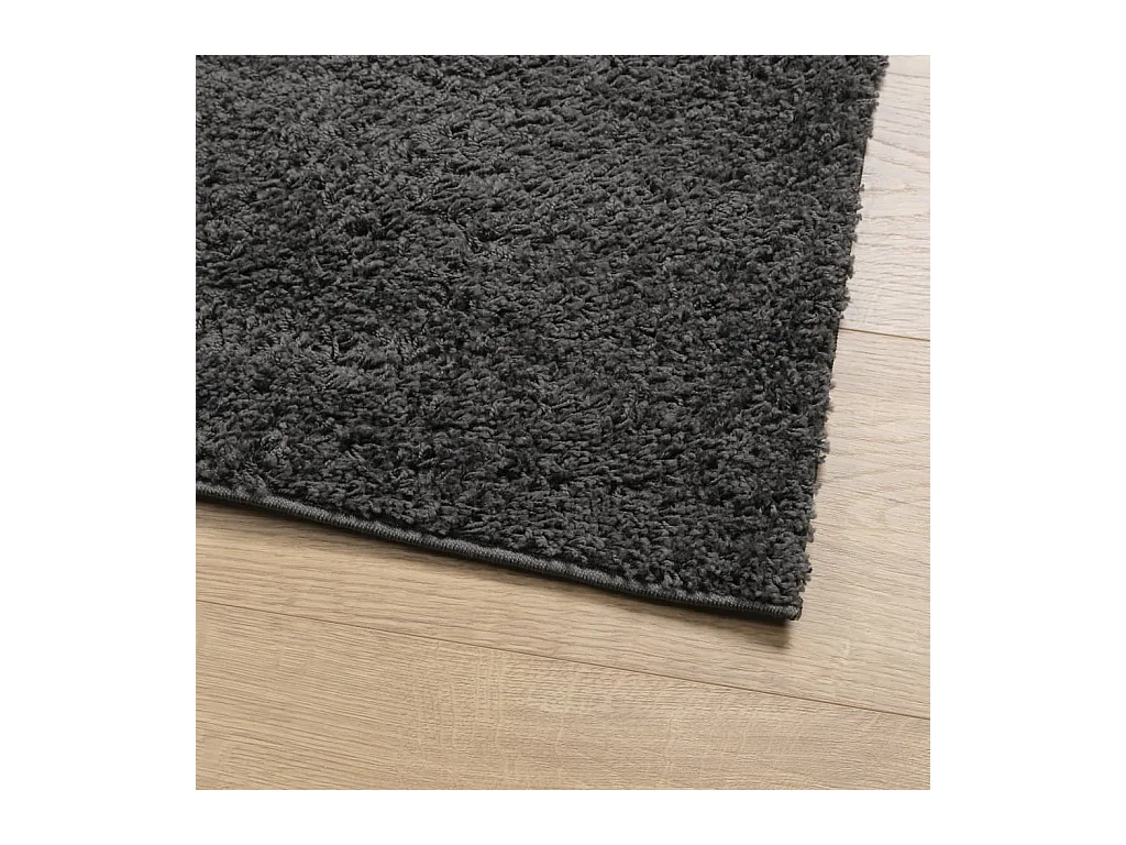 Vito  Teppich Shaggy Hochflor Modern Anthrazit 100x200 cm