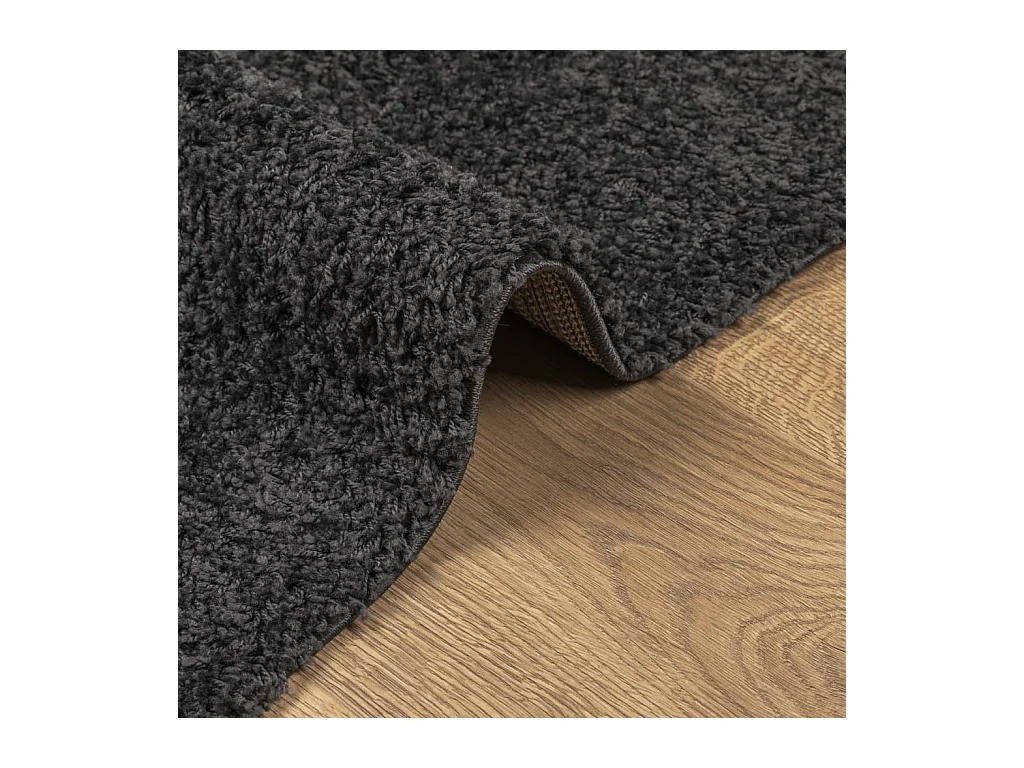 Vito  Teppich Shaggy Hochflor Modern Anthrazit 100x200 cm