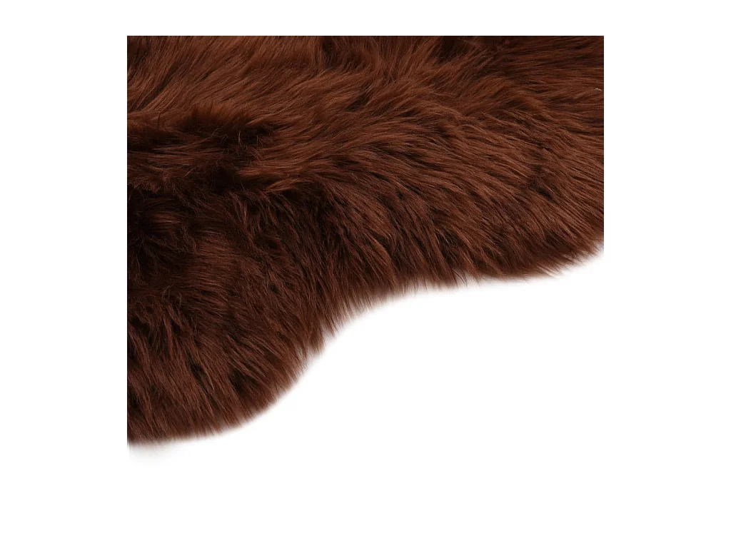 Emmett  Tapis 60 x 90 cm Peau de mouton synthétique Marron