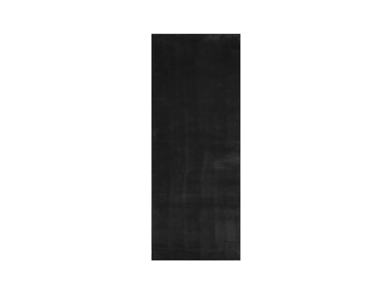 Hester  Tapis HUARTE à poils courts doux et lavable noir 80x200 cm