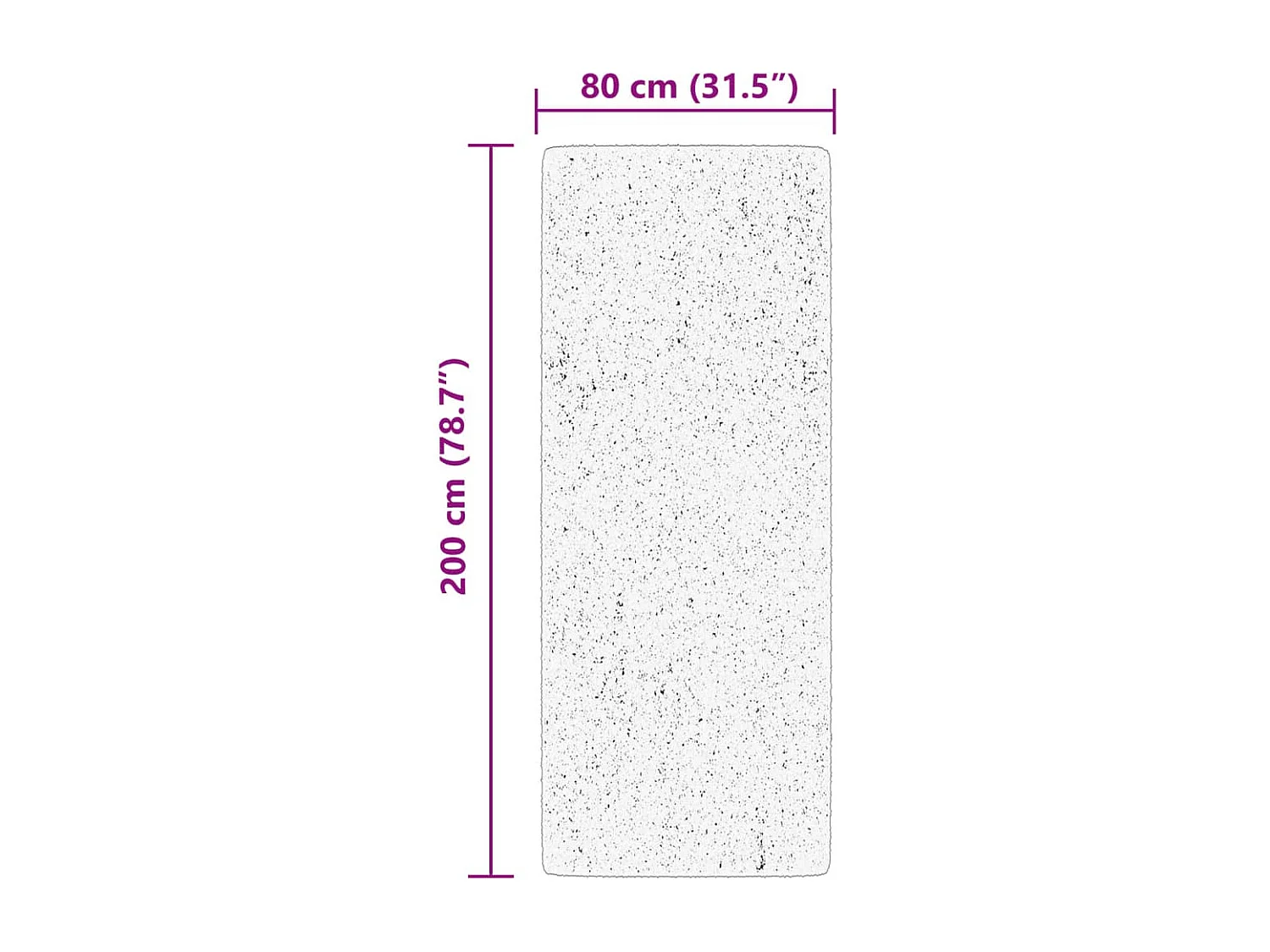 Hester  Teppich HUARTE Kurzflor Weich und Waschbar Beige 80x200 cm