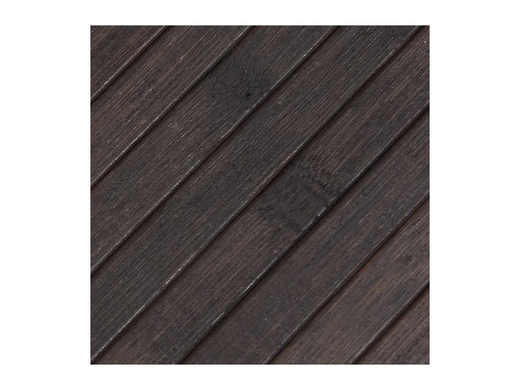 Wakil  Alfombra rectangular bambú marrón oscuro 70x200 cm