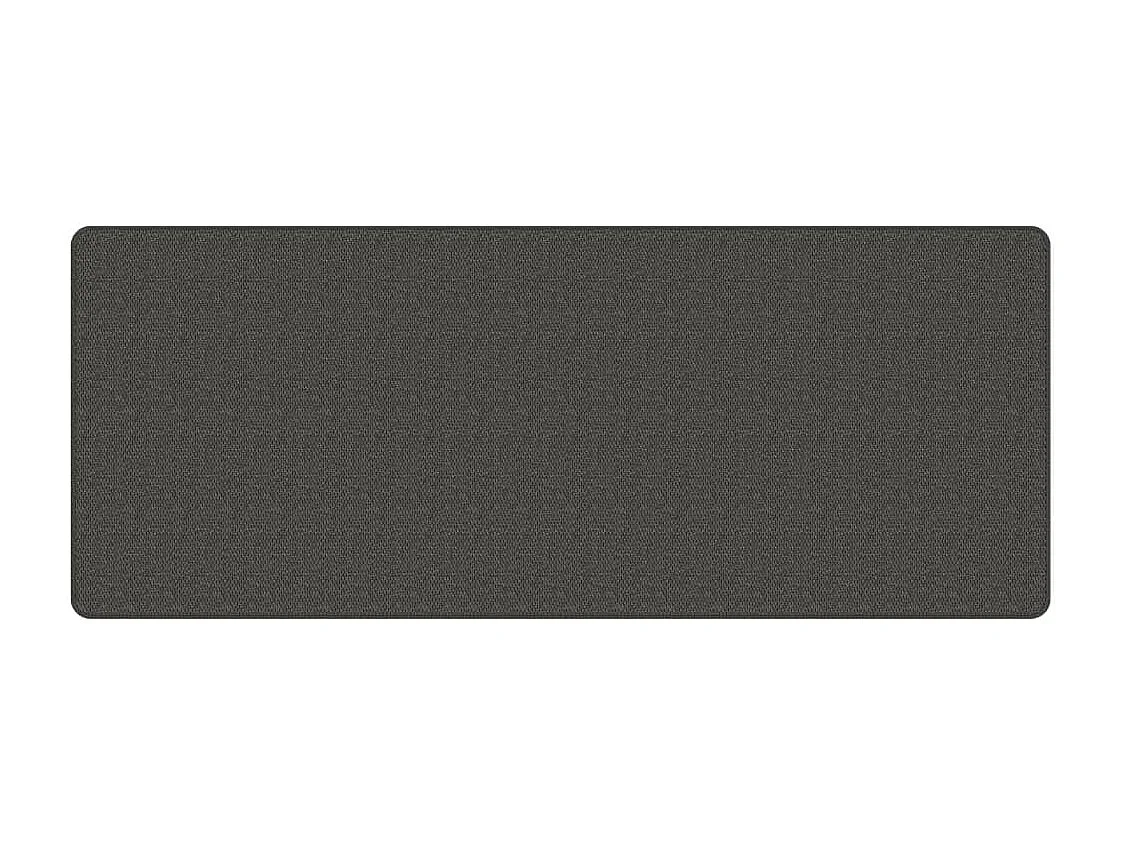 Overijse  Tapis de couloir aspect sisal anthracite 80x200 cm