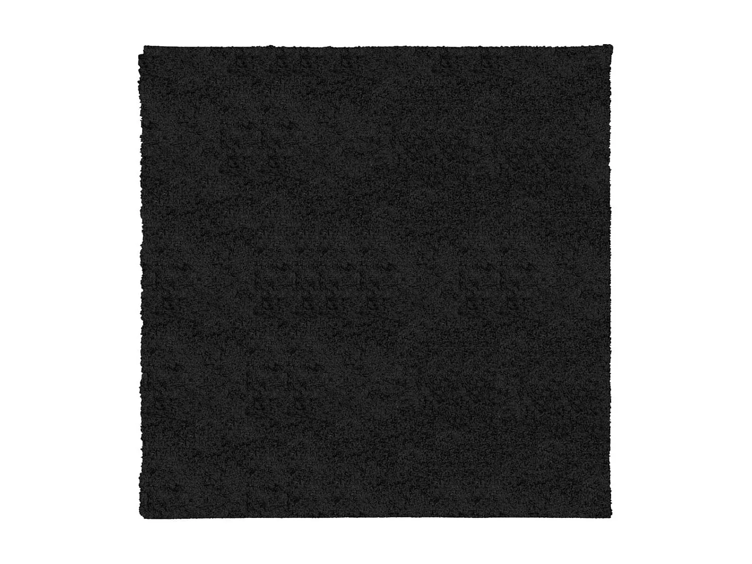 Vito  Tappeto Shaggy PAMPLONA a Pelo Lungo Moderno Nero 160x160 cm