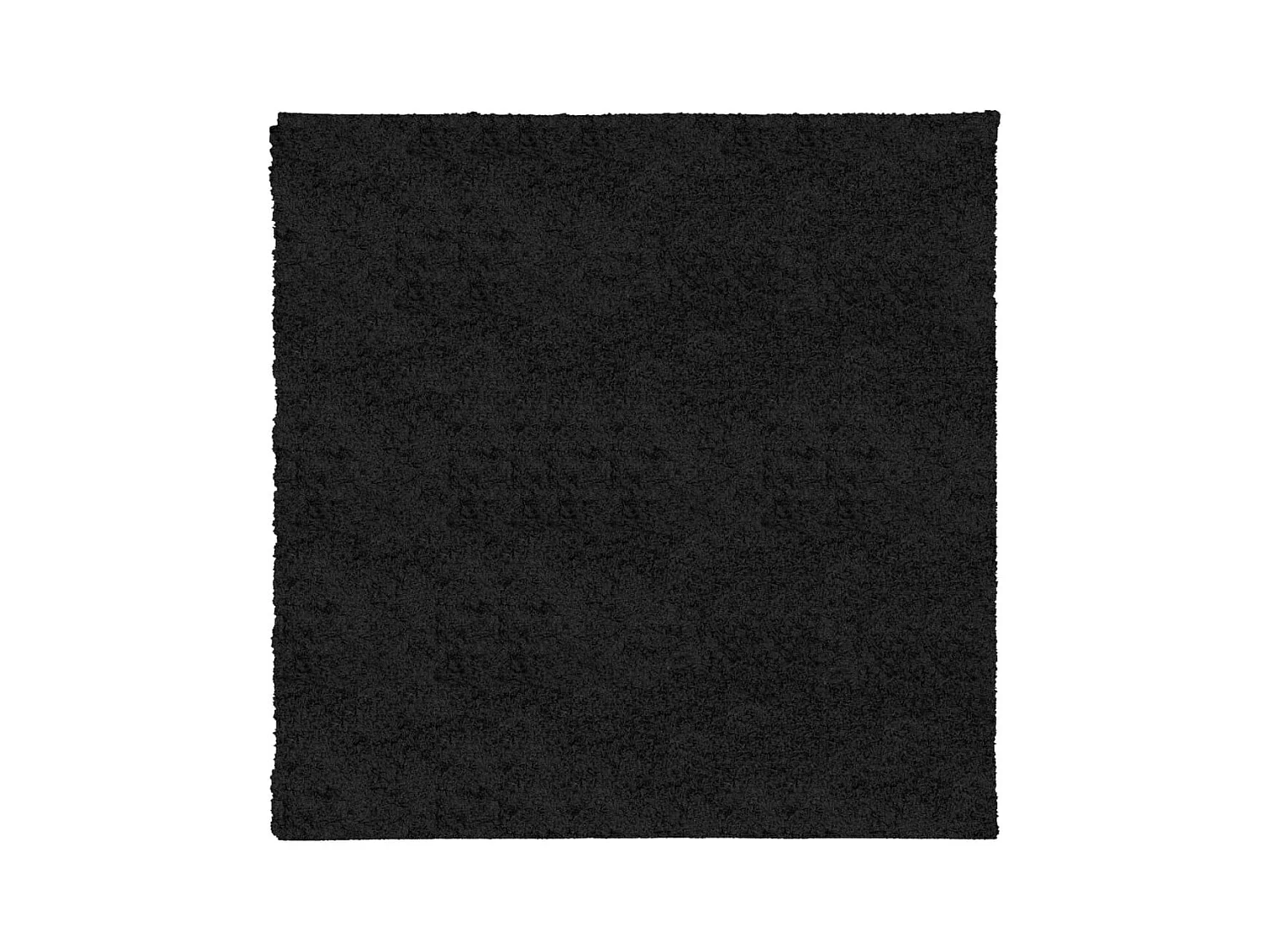 Vito  Tappeto Shaggy PAMPLONA a Pelo Lungo Moderno Nero 160x160 cm
