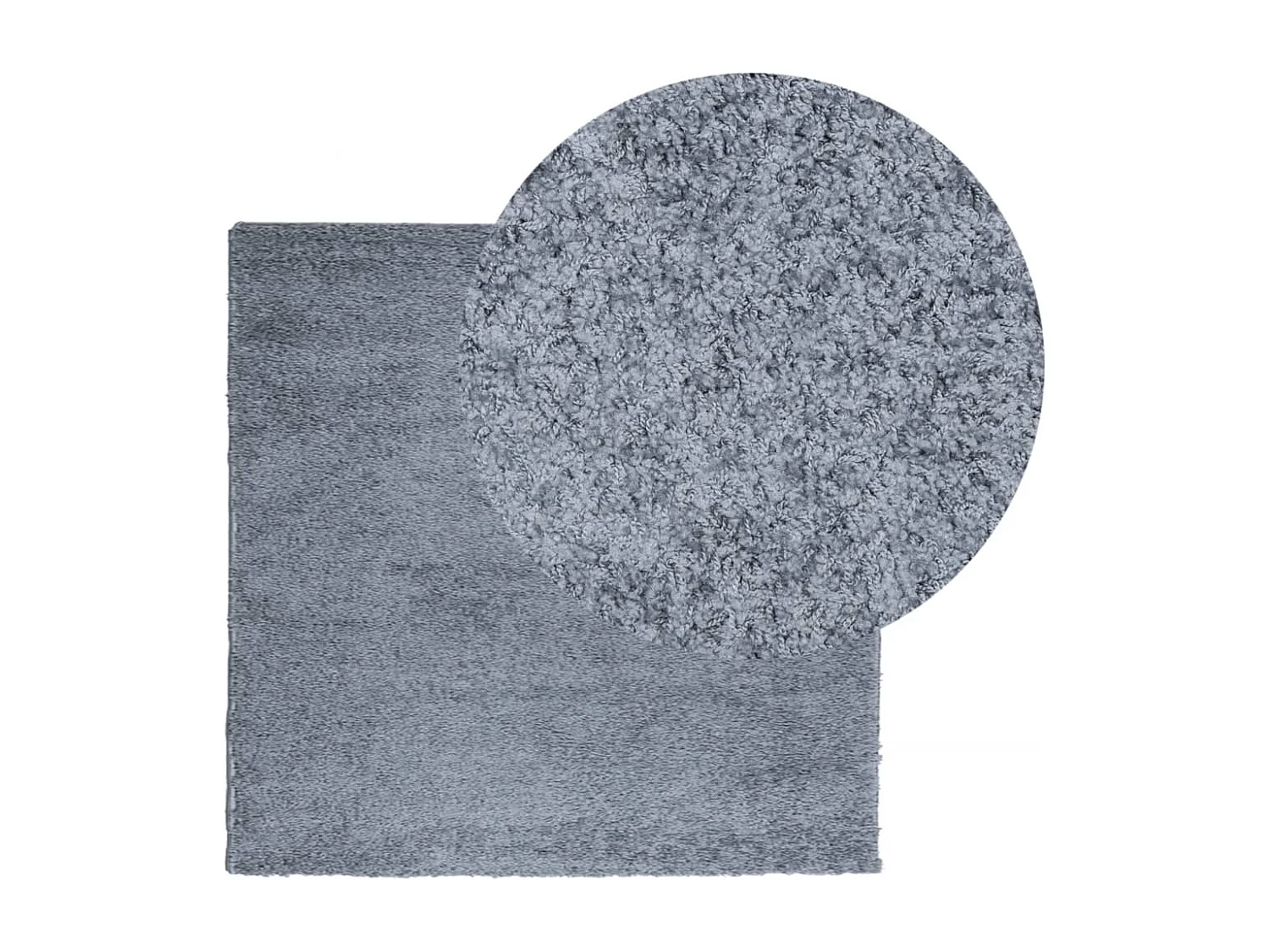 Vito  Vloerkleed PAMPLONA shaggy hoogpolig modern 120x120 cm blauw