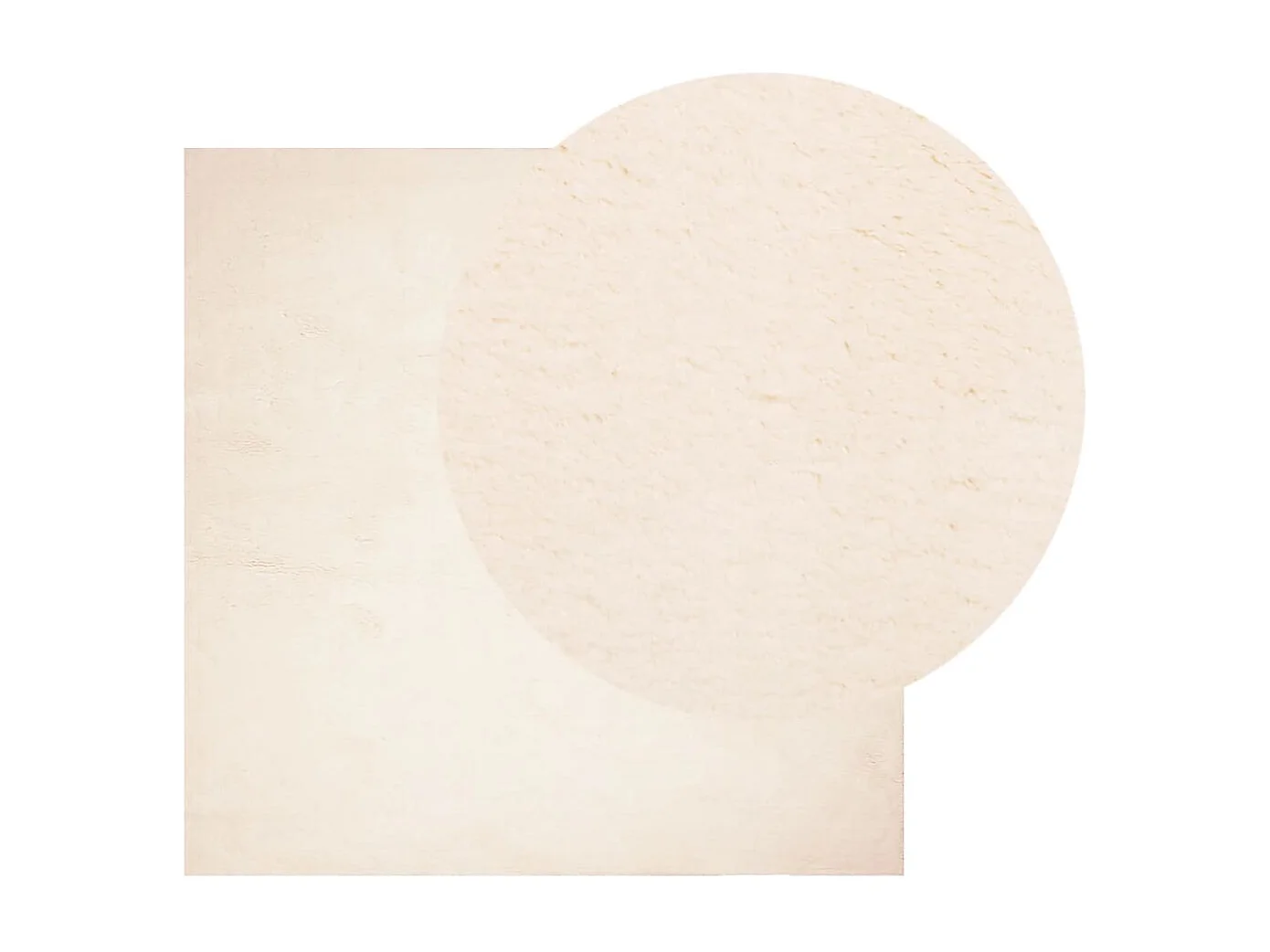 Hester  Vloerkleed HUARTE laagpolig zacht wasbaar 240x240 cm beige