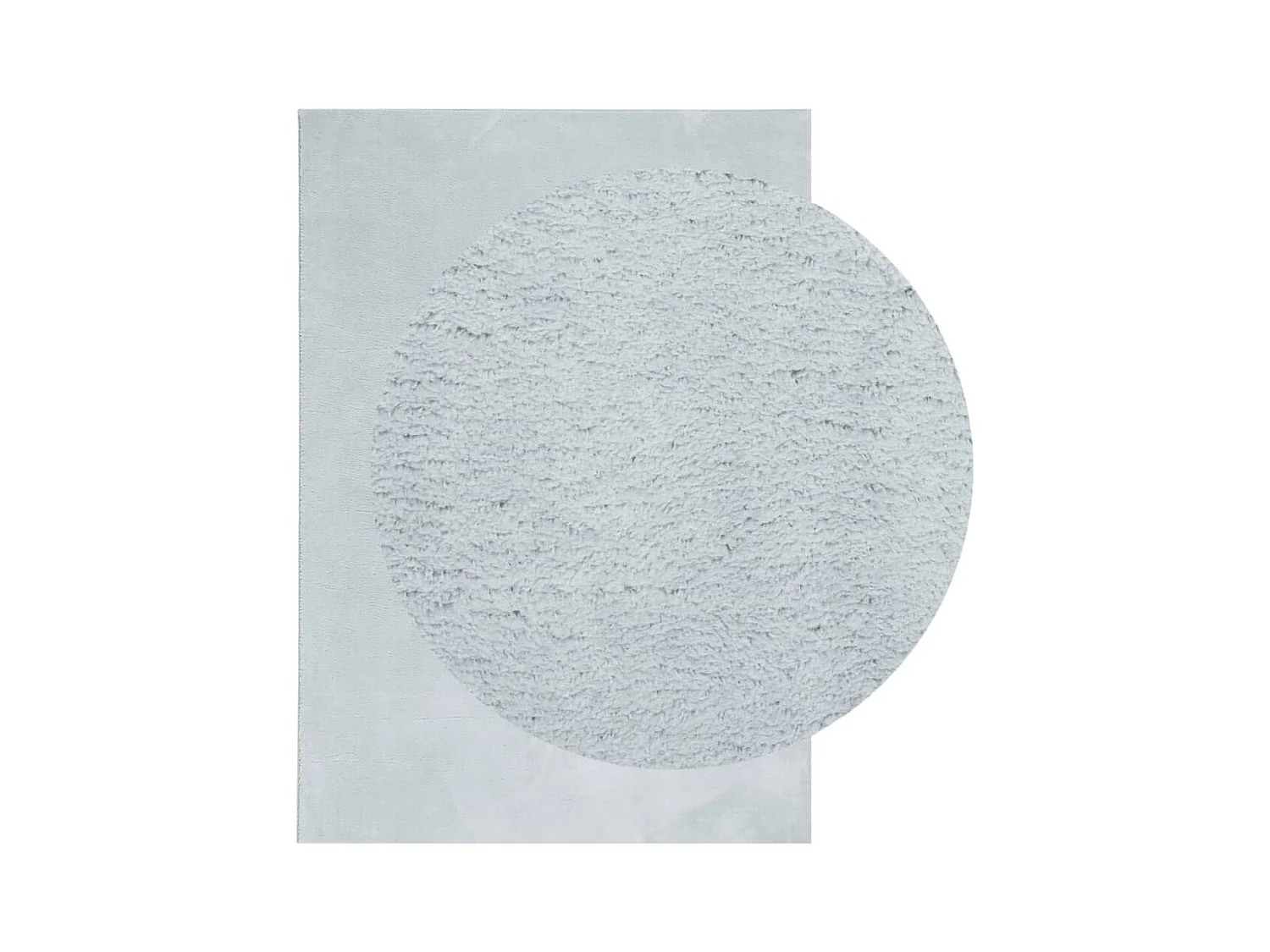 Hester  Tapis HUARTE à poils courts doux et lavable bleu 140x200 cm