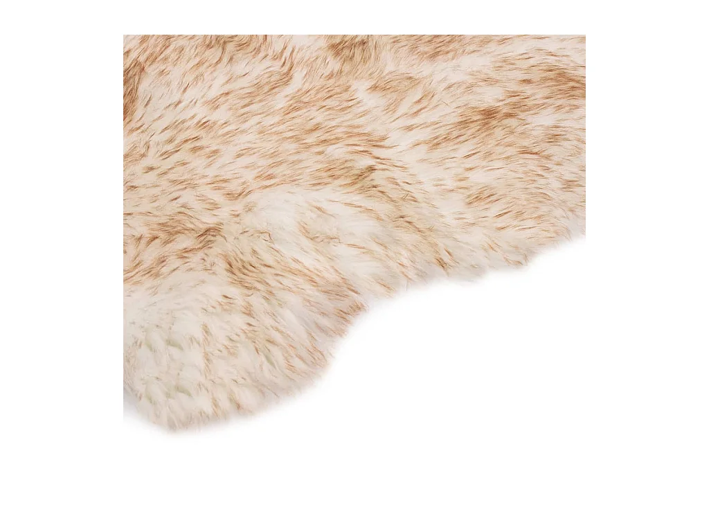 Emmett  Tapis 60 x 90 cm Peau de mouton synthétique Mélange de marron