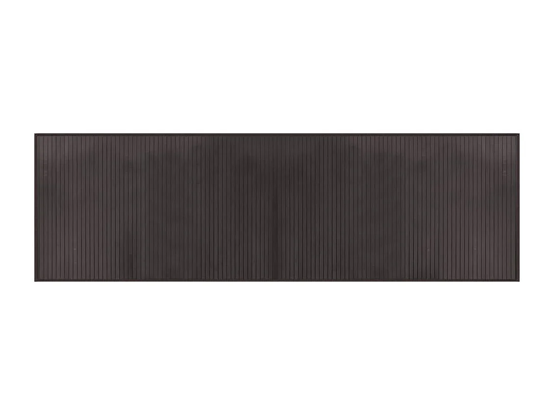 Senad  Teppich Rechteckig Dunkelbraun 60x200 cm Bambus
