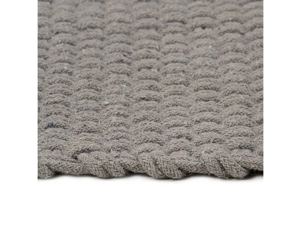 Jochem  Tappeto Rettangolare Grigio 120x180 cm in Cotone