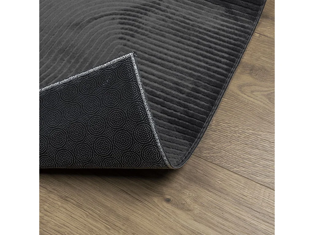 Everlyn  Tapis IZA poils courts style scandinave anthracite 100x200 cm