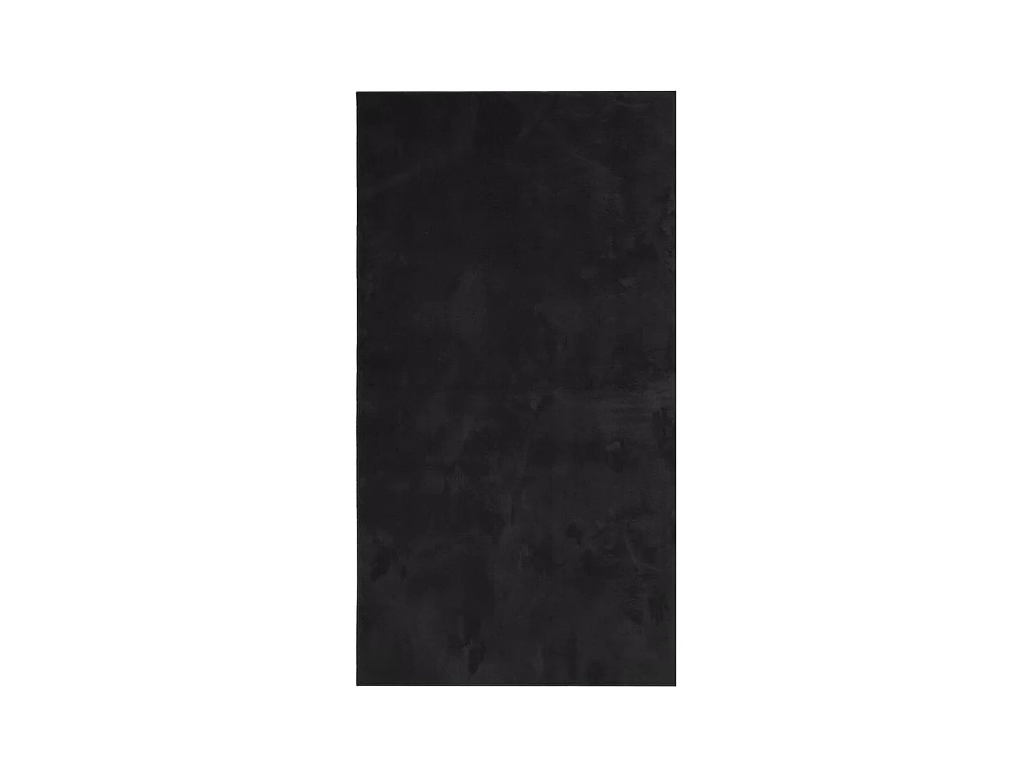 Hester  Alfombra de pelo corto suave lavable HUARTE negro 60x110 cm