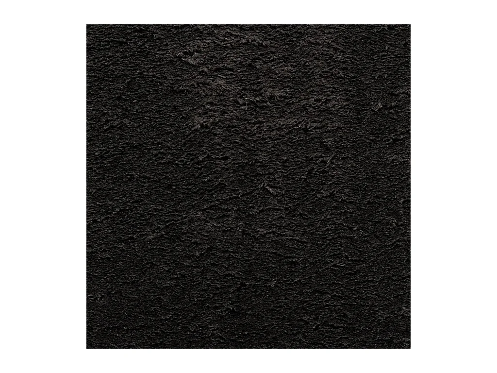 Hester  Teppich HUARTE Kurzflor Weich und Waschbar Schwarz 60x110 cm