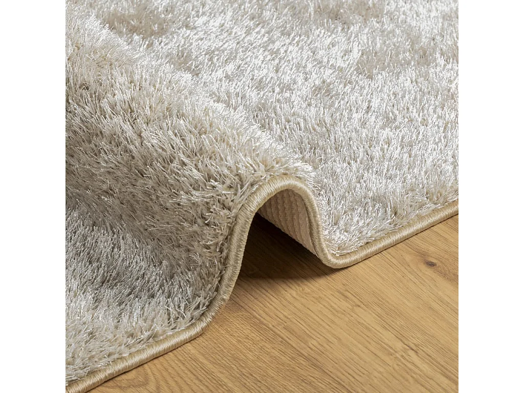 High Point  Tapis ISTAN à poils longs aspect brillant beige 140x200 cm