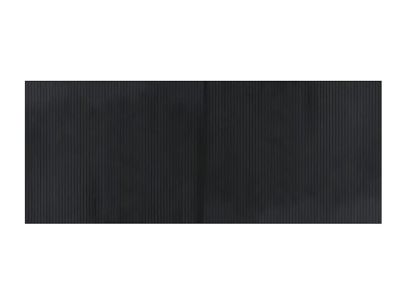 Wakil  Tapis rectangulaire noir 80x200 cm bambou