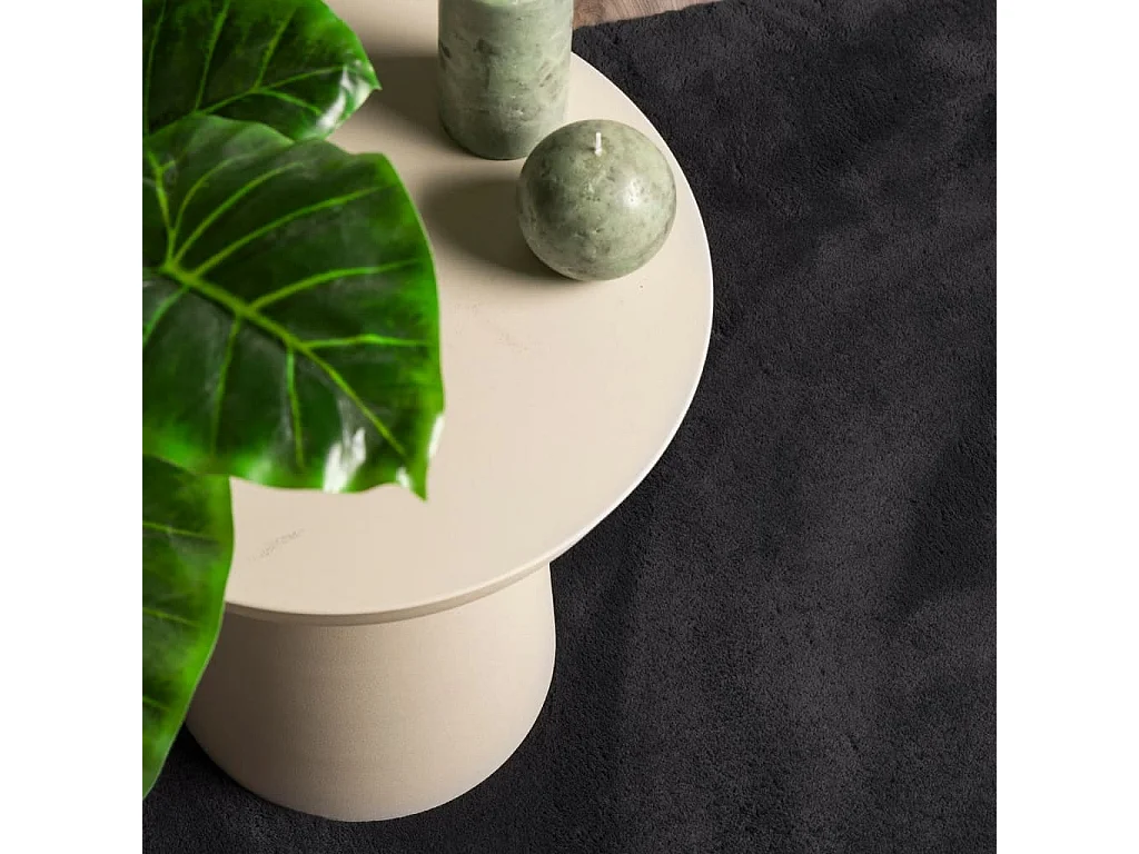 Prolenta Premium -  Tapis HUARTE à poils courts doux et lavable noir 240x340 cm