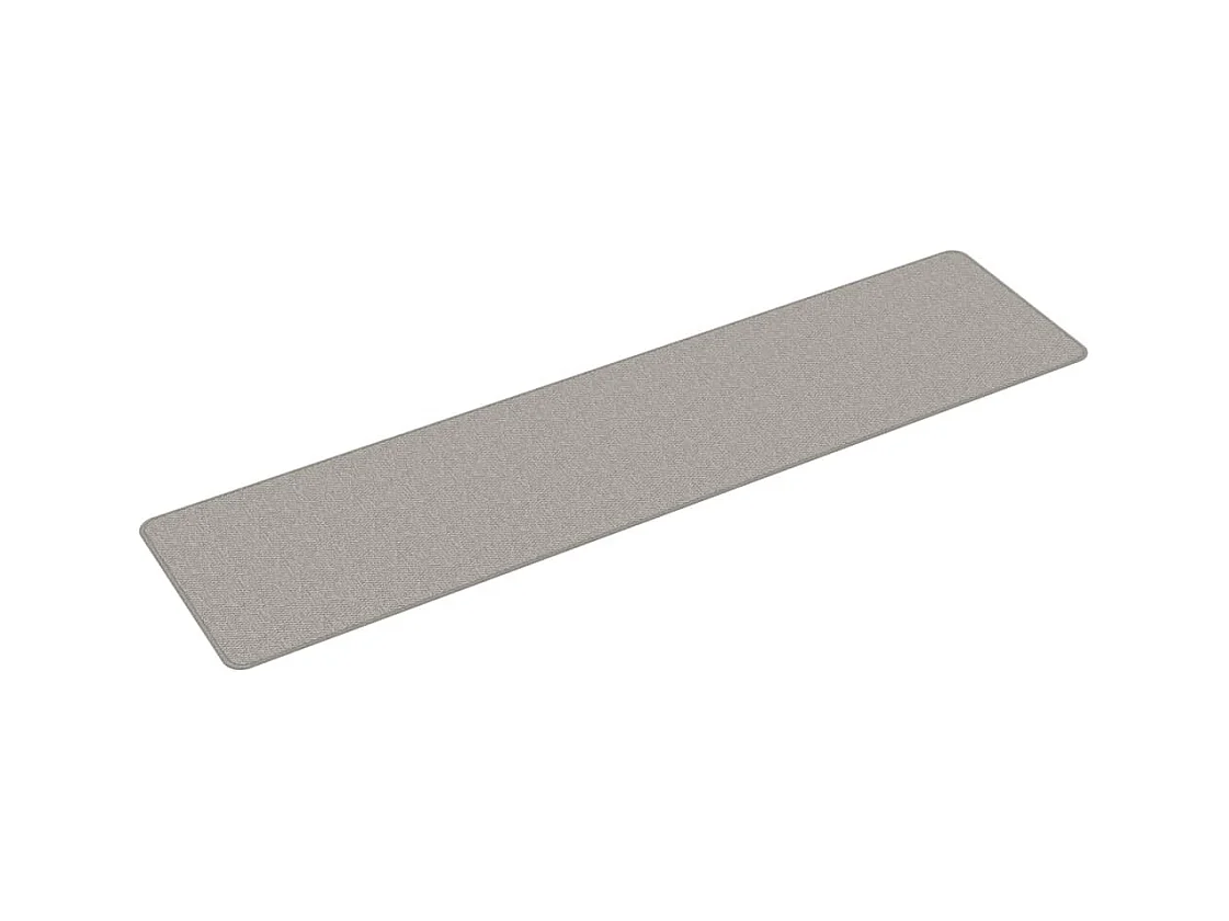 Overijse  Tapis de couloir aspect sisal taupe 50x200 cm
