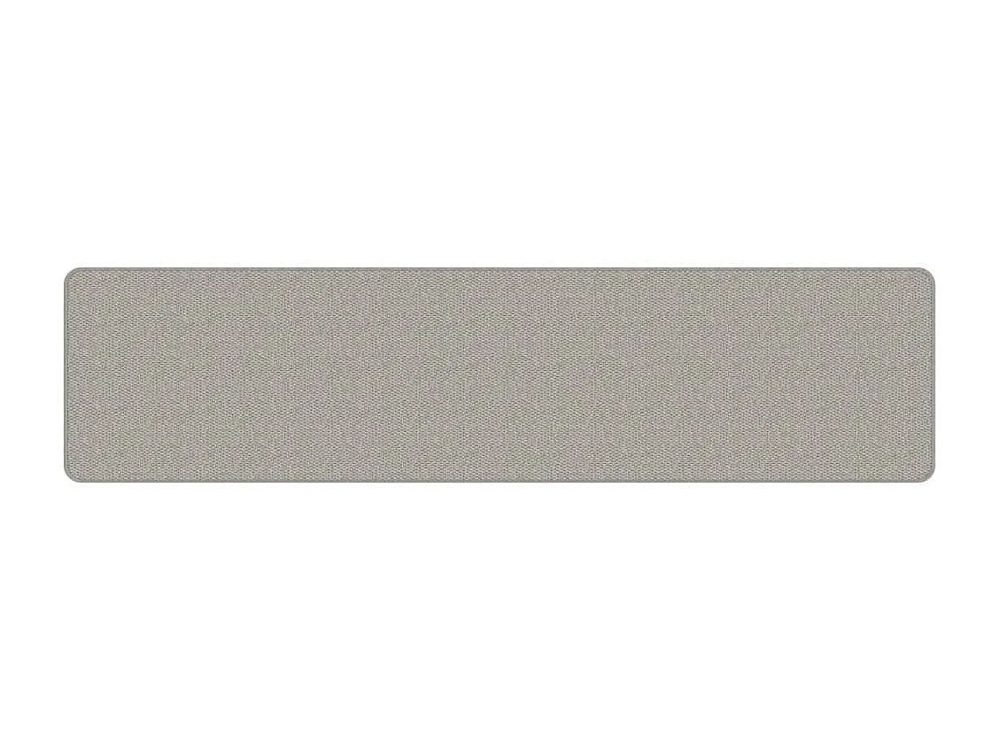 Overijse  Tapis de couloir aspect sisal platina 50x200 cm