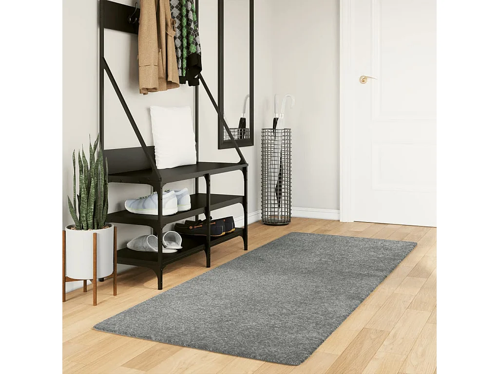 Vito  Tapis shaggy PAMPLONA poils longs moderne vert 80x200 cm