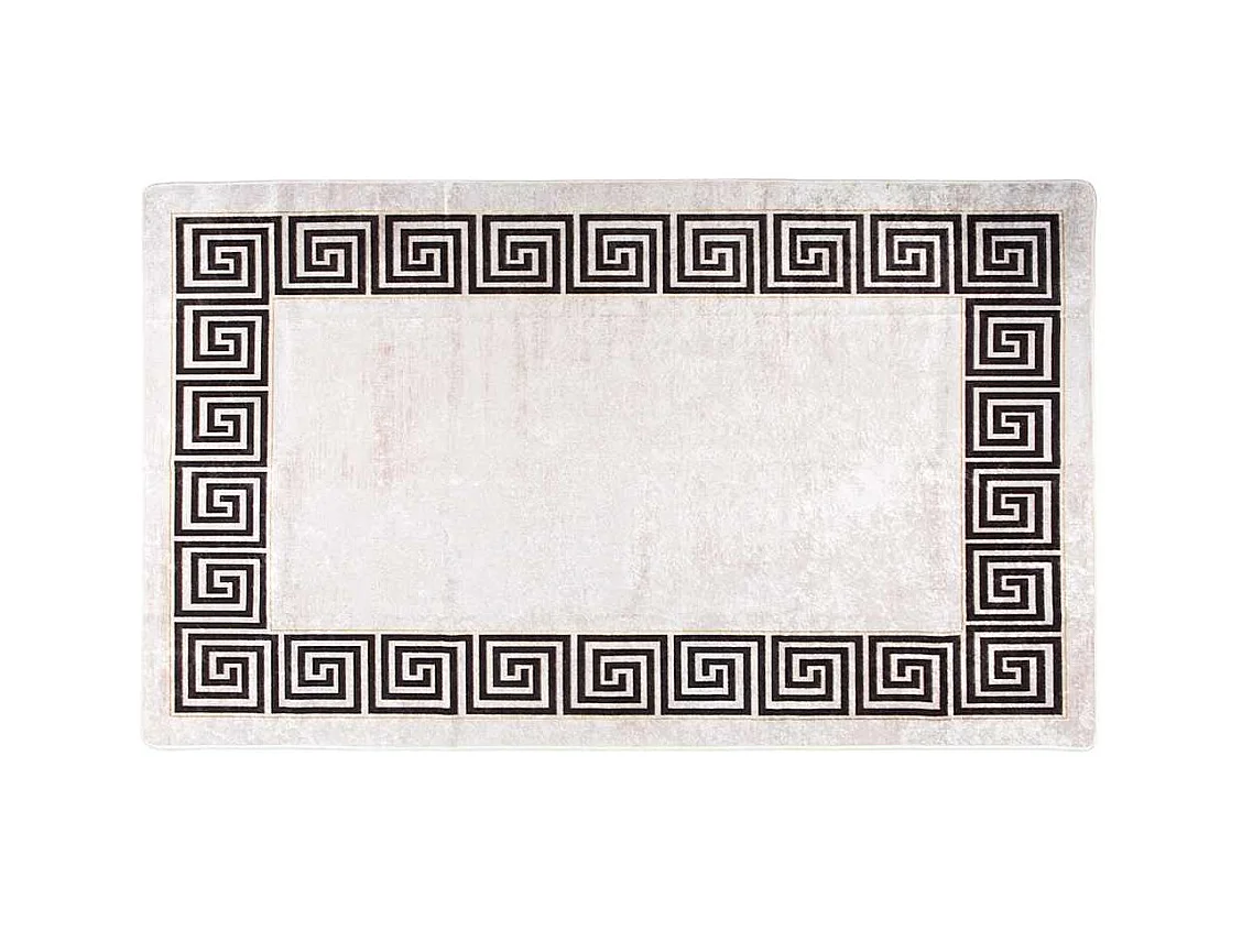 Elsje  Tapis lavable blanc et noir 150x230 cm antidérapant