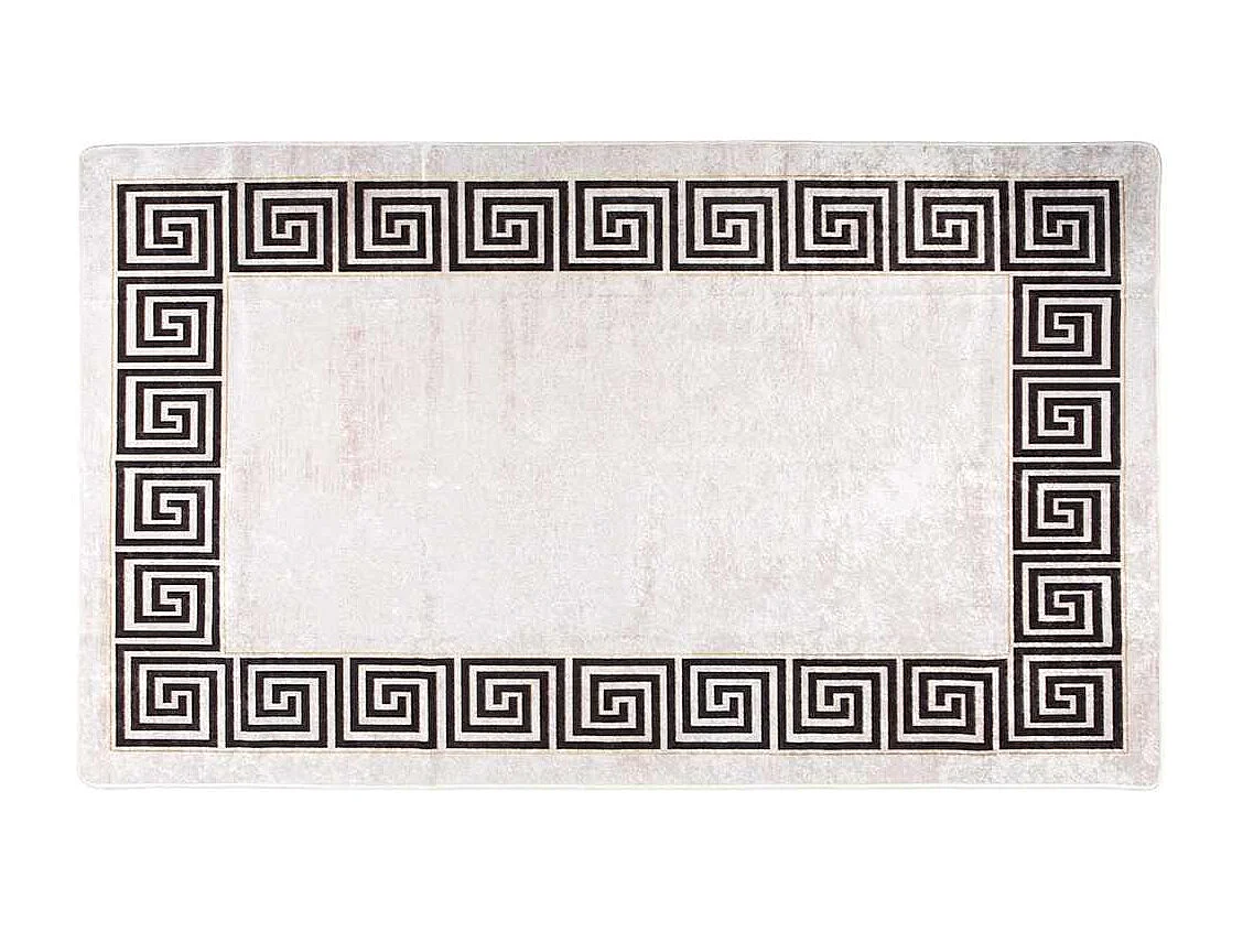 Elsje  Tapis lavable blanc et noir 150x230 cm antidérapant