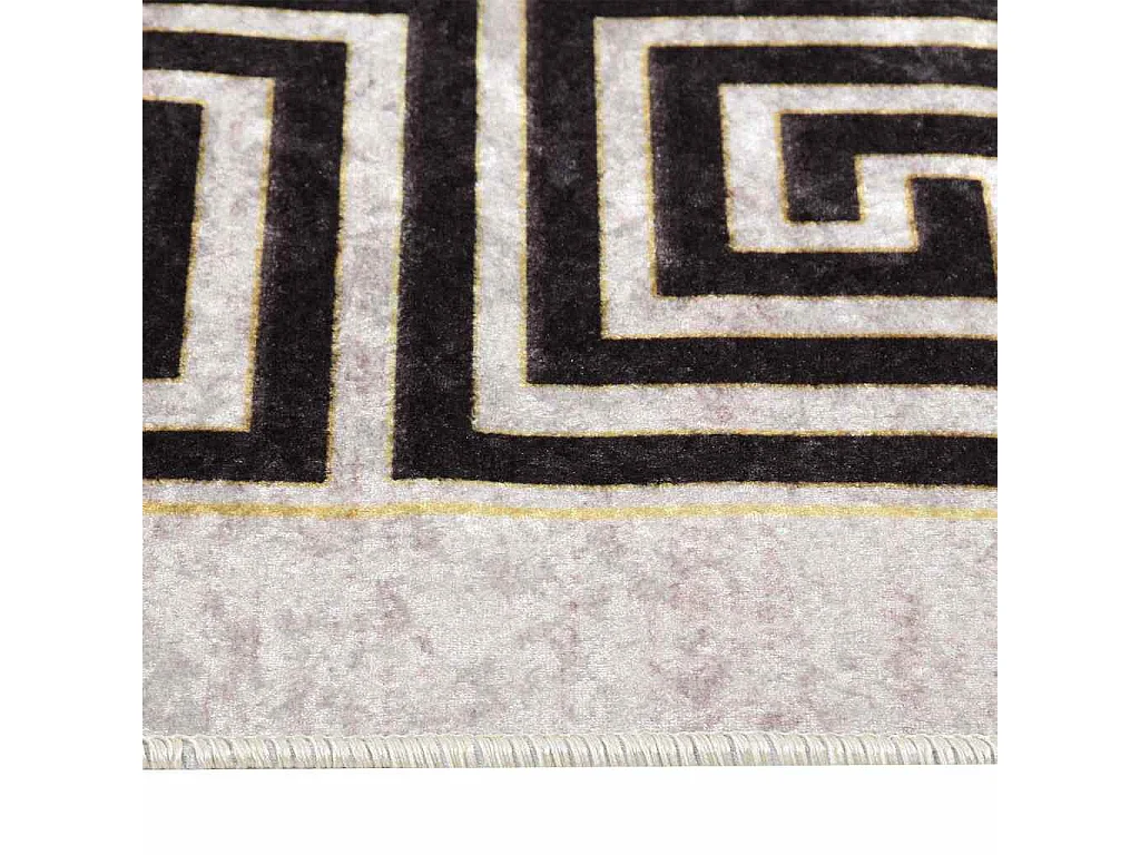 Elsje  Tapis lavable blanc et noir 150x230 cm antidérapant