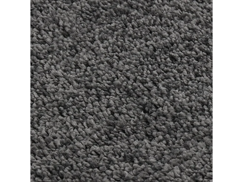 Charleroi  Alfombra peluda antideslizante gris oscuro 160x230 cm