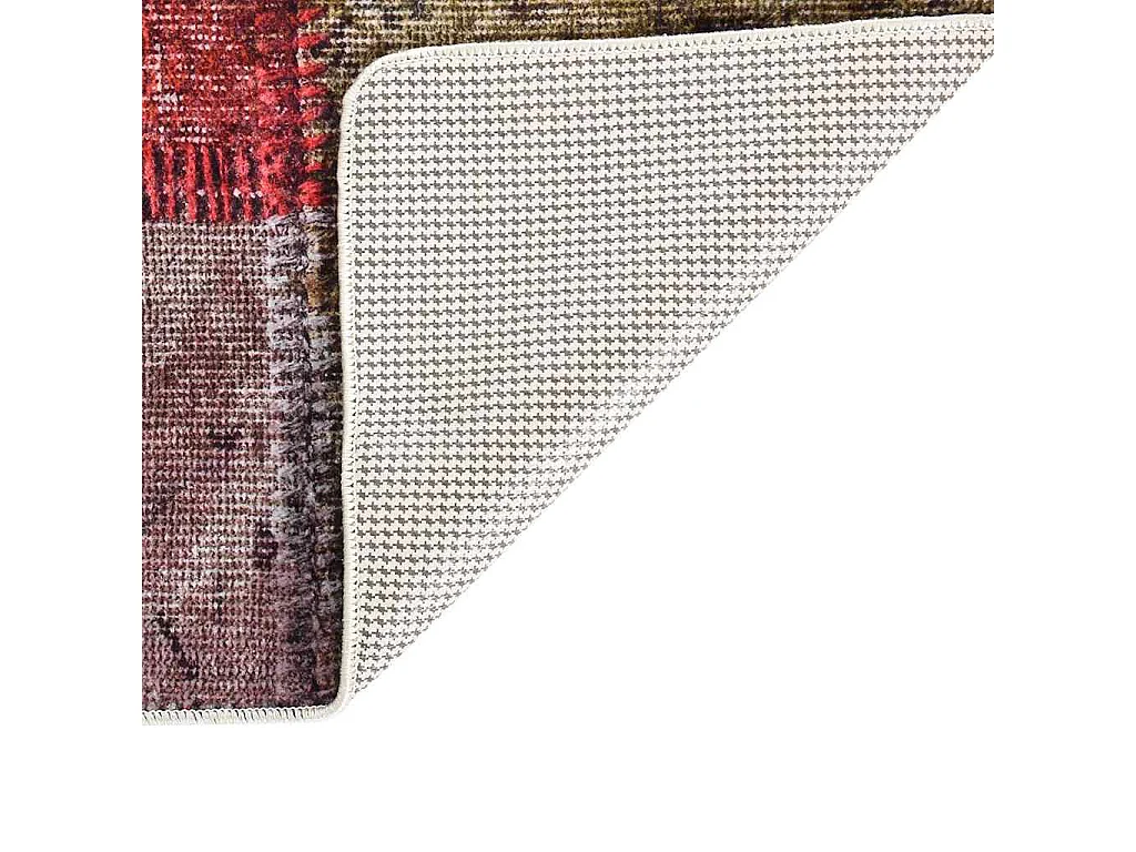 Elsje  Tappeto Lavabile Patchwork 120x180 cm Multicolore Antiscivolo