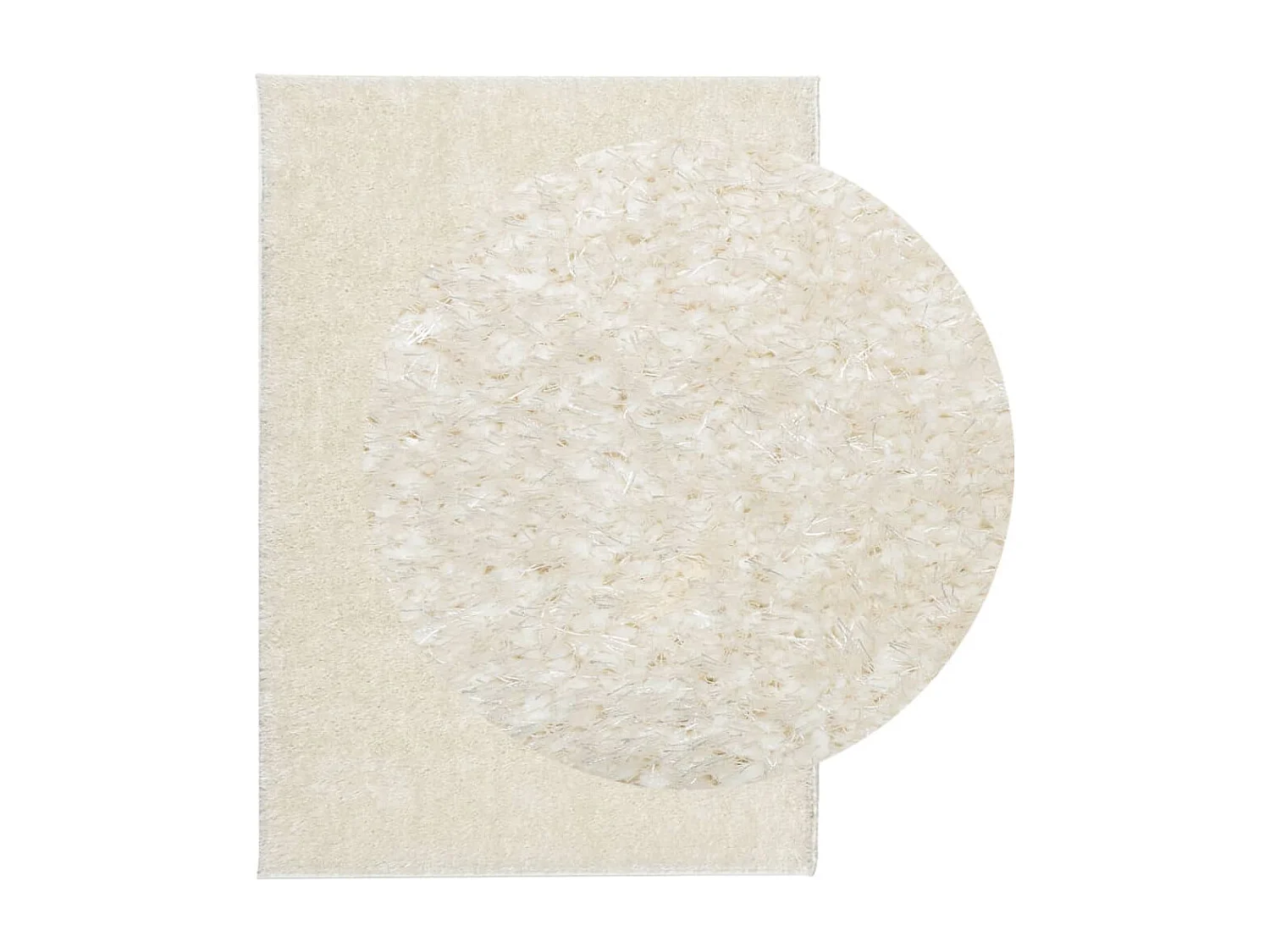 High Point  Vloerkleed ISTAN hoogpolig glanzend 160x230 cm crèmekleurig