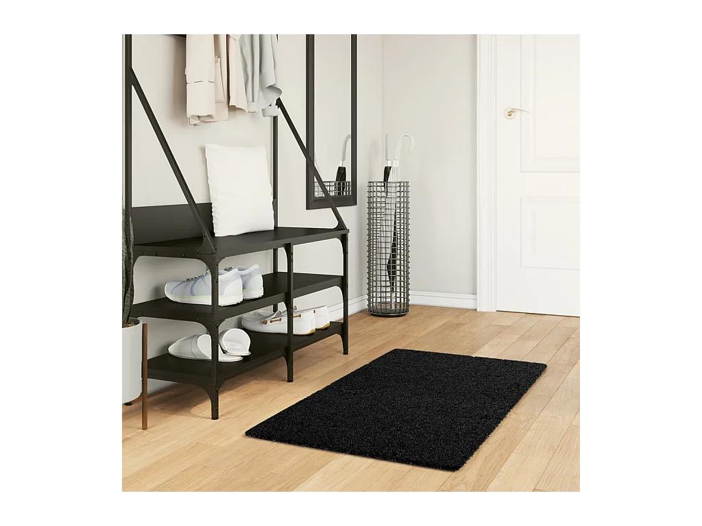 Sinto  Teppich OVIEDO Kurzflor Schwarz 60x110 cm