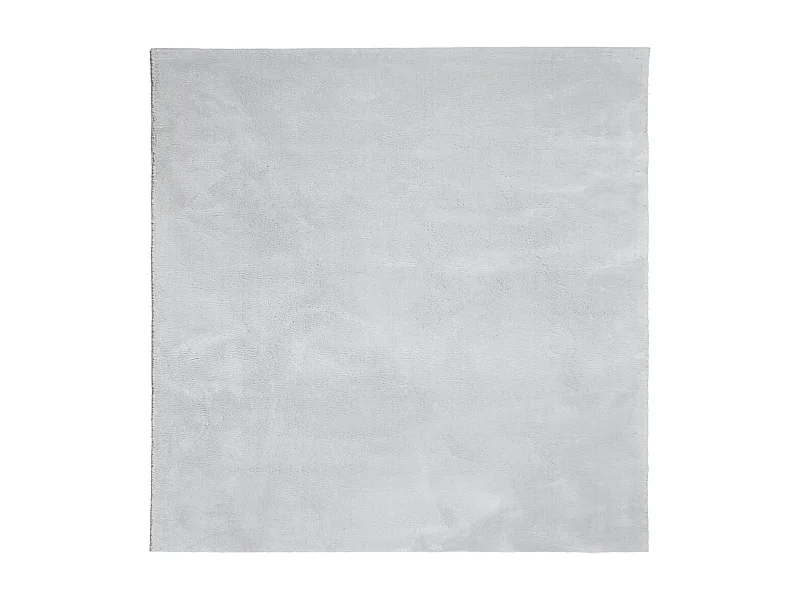 Hester  Tapis HUARTE à poils courts doux et lavable gris 160x160 cm