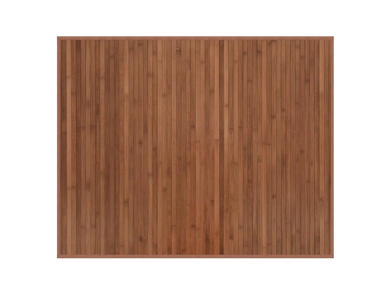 Senad  Tapis rectangulaire marron 80x100 cm bambou