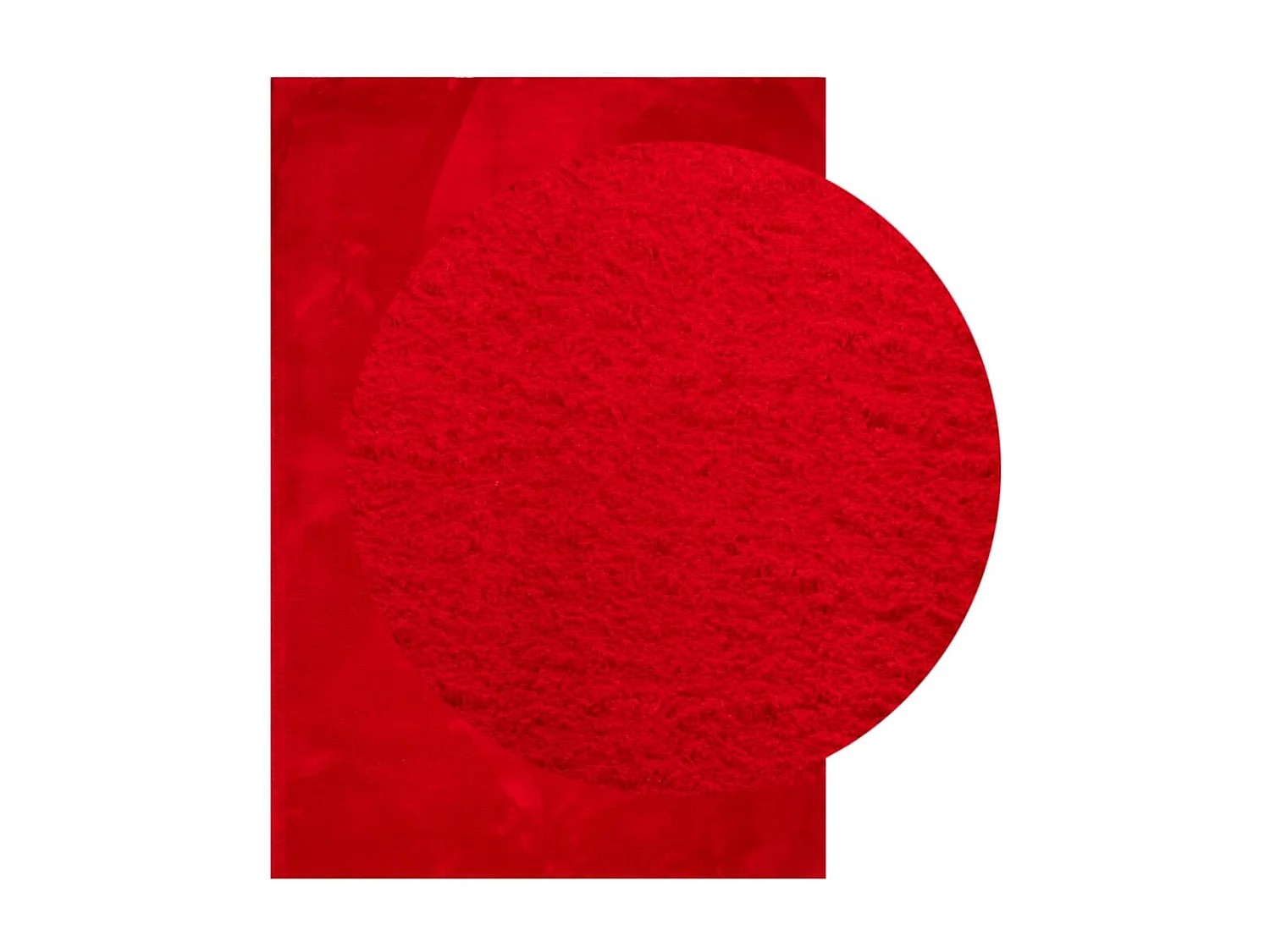 Hester  Tappeto a Pelo Corto HUARTE Morbido e Lavabile Rosso 120x170cm