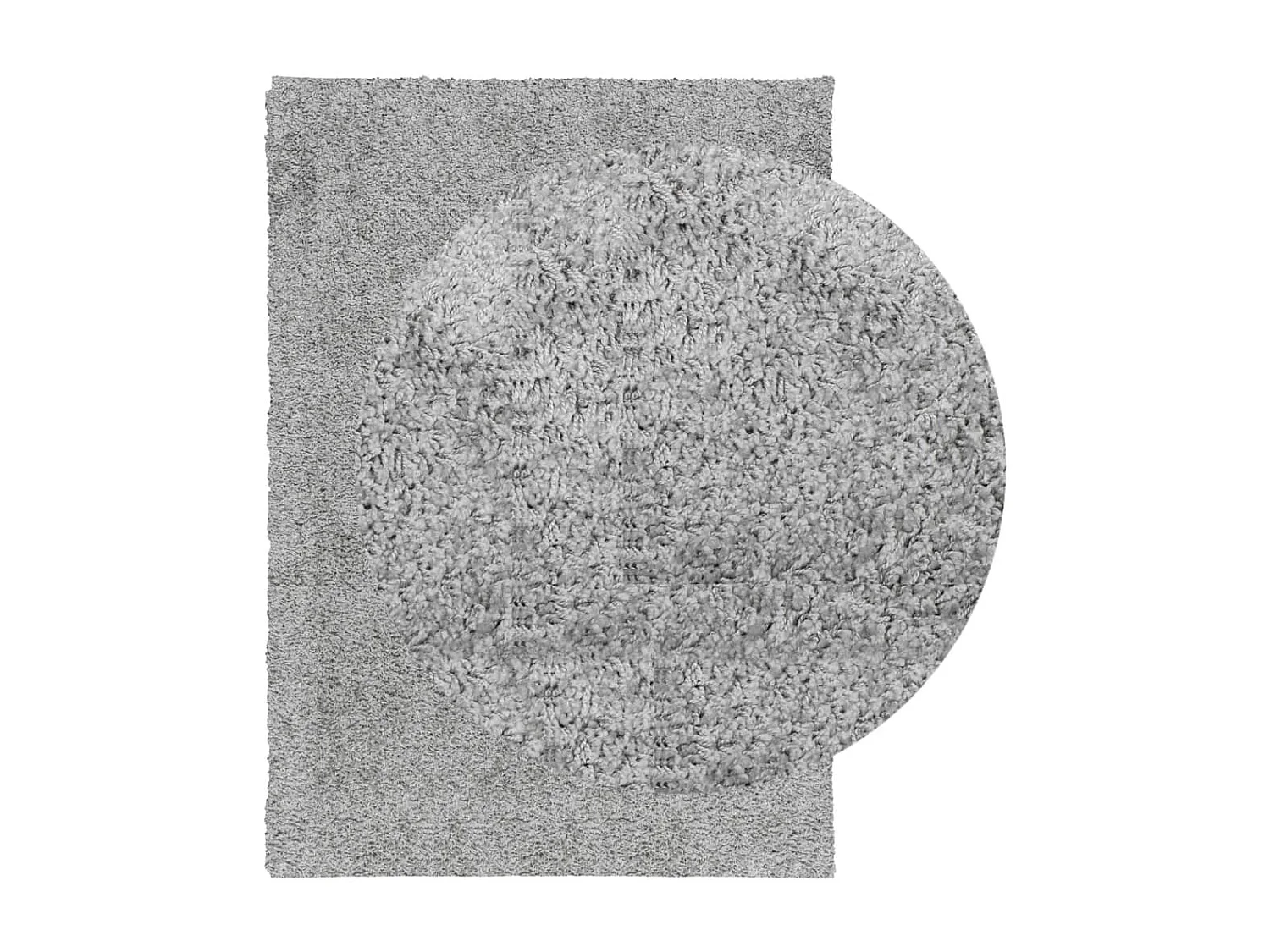 Vito  Alfombra peluda de pelo largo moderna PAMPLONA gris 120x170 cm