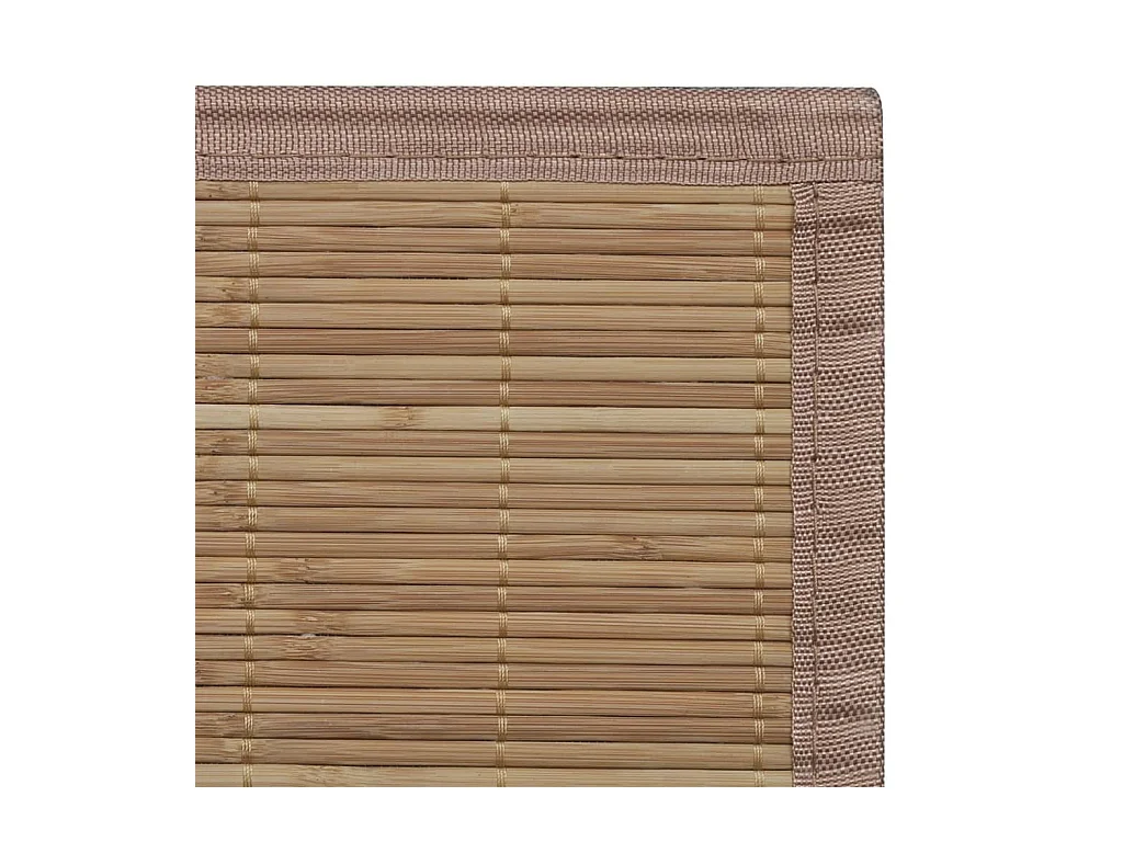 Claire-Emmanuelle-Rose  Teppich Bambus 100 x 160 cm Braun