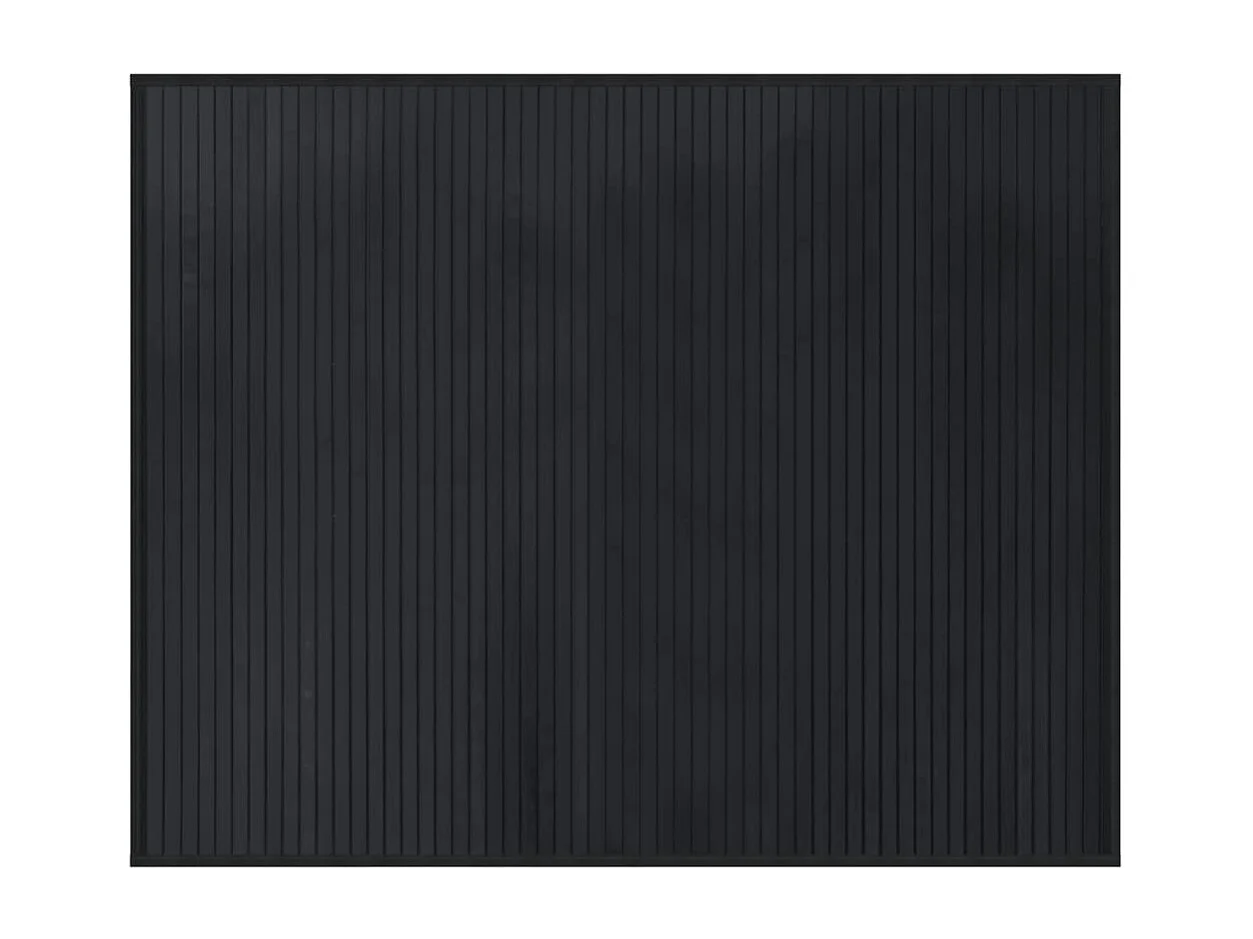 Senad  Teppich Rechteckig Schwarz 80x100 cm Bambus