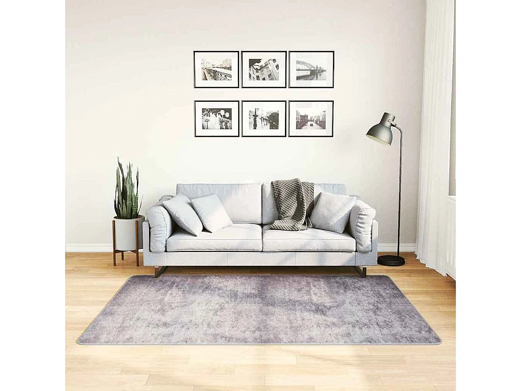 Elsje  Vloerkleed wasbaar anti-slip 120x180 cm grijs