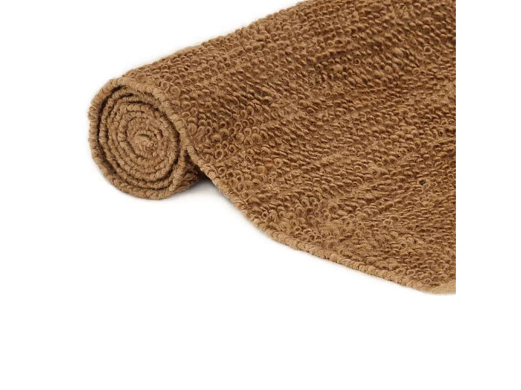 Qarlan  Schlingenteppich Handgefertigt 200x300 cm Jute und Baumwolle