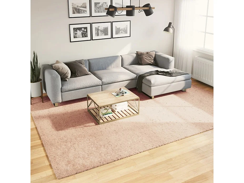 Hester  Tapis HUARTE à poils courts doux lavable rouge clair 240x340 cm