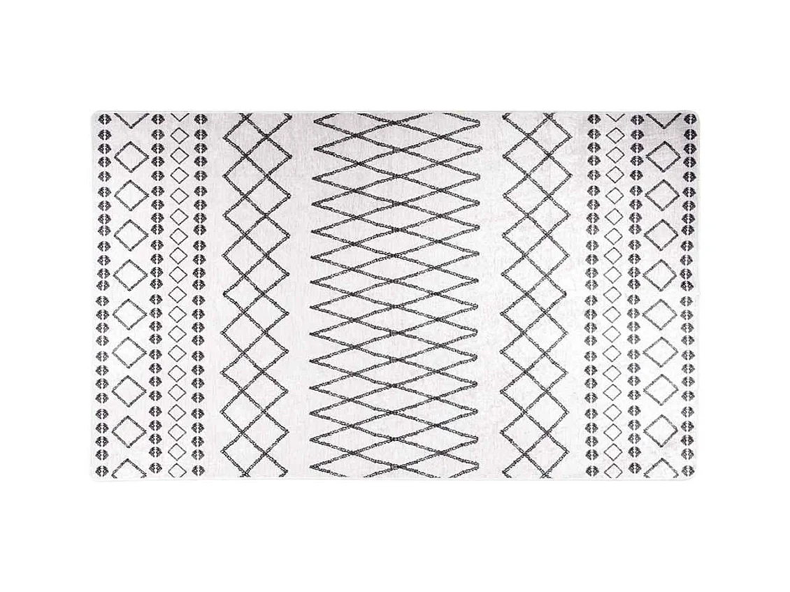 Elsje  Vloerkleed wasbaar anti-slip 120x170 cm zwart en wit