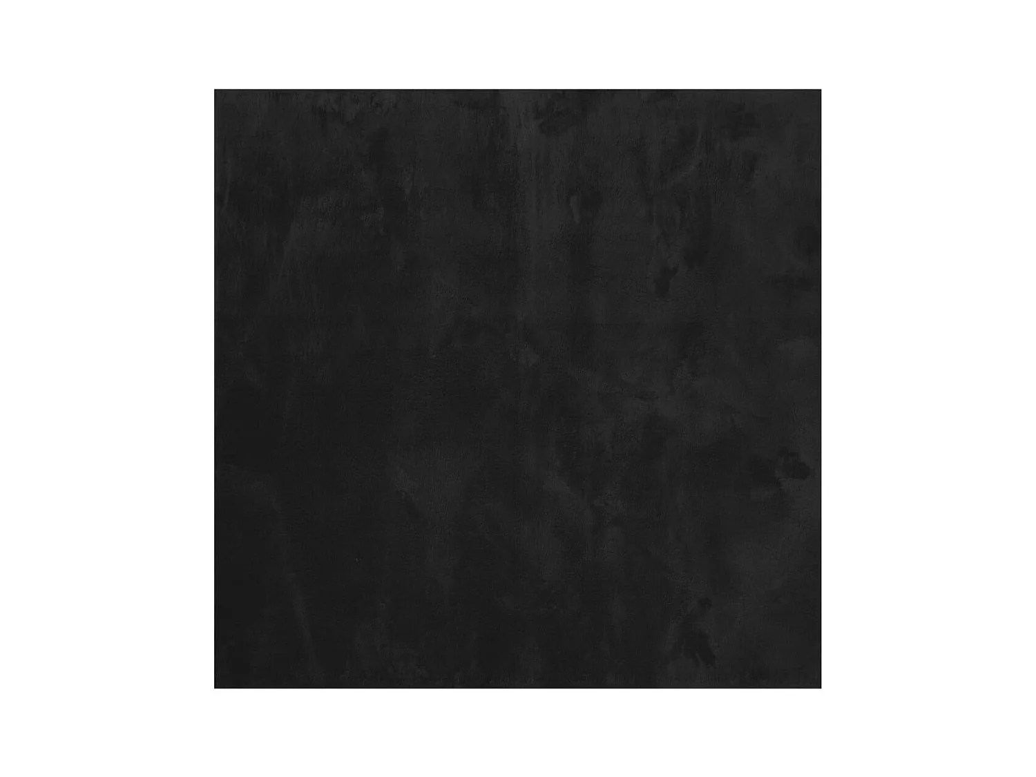 Hester  Alfombra de pelo corto suave lavable HUARTE negro 120x120 cm