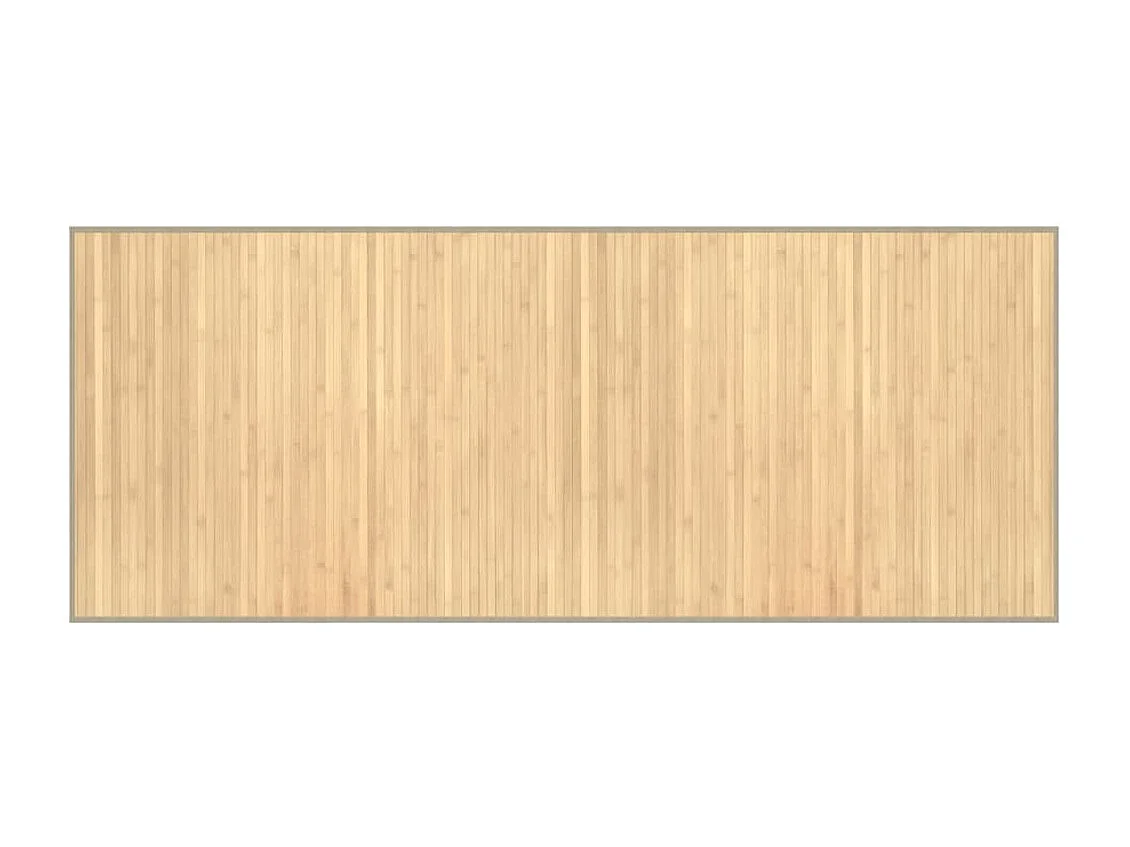 Senad  Alfombra rectangular bambú color natural claro 80x200 cm