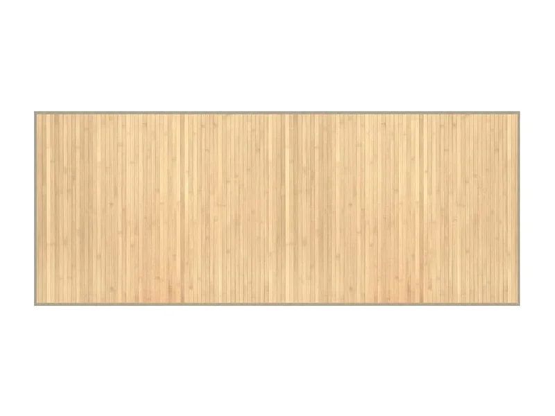 Senad  Tapis rectangulaire l clair 80x200 cm bambou