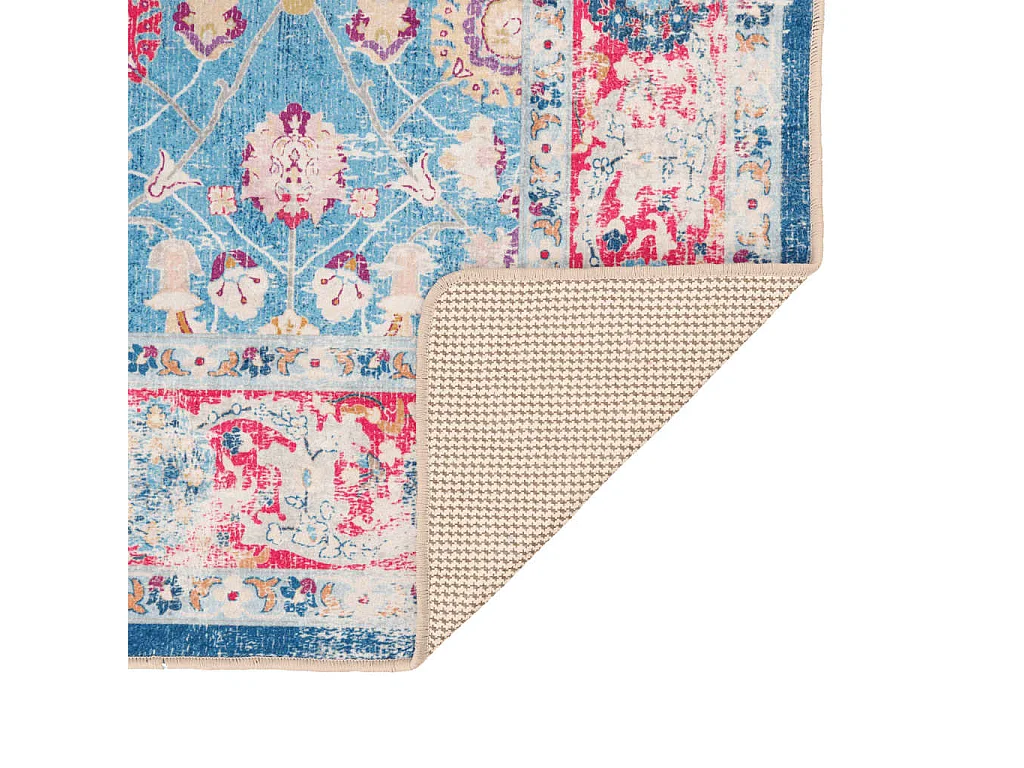 Elsje  Tapis lavable multicolore 80x300 cm antidérapant