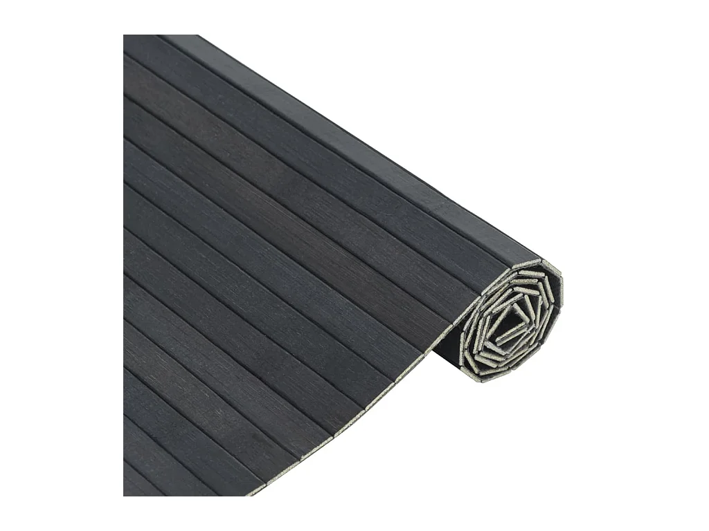 Wakil  Teppich Rechteckig Grau 70x200 cm Bambus