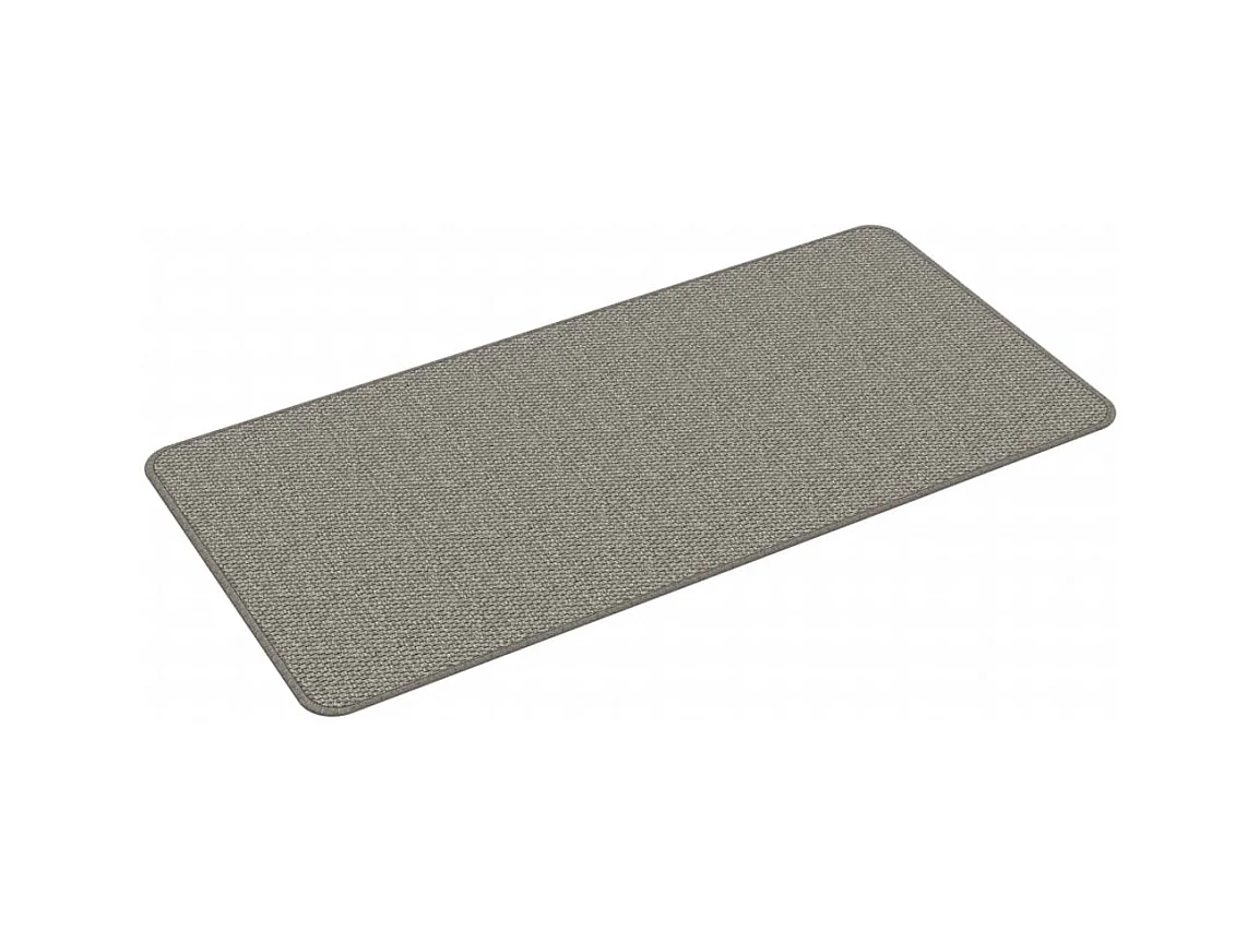 Overijse  Tapis de couloir aspect sisal argenté 50x100 cm