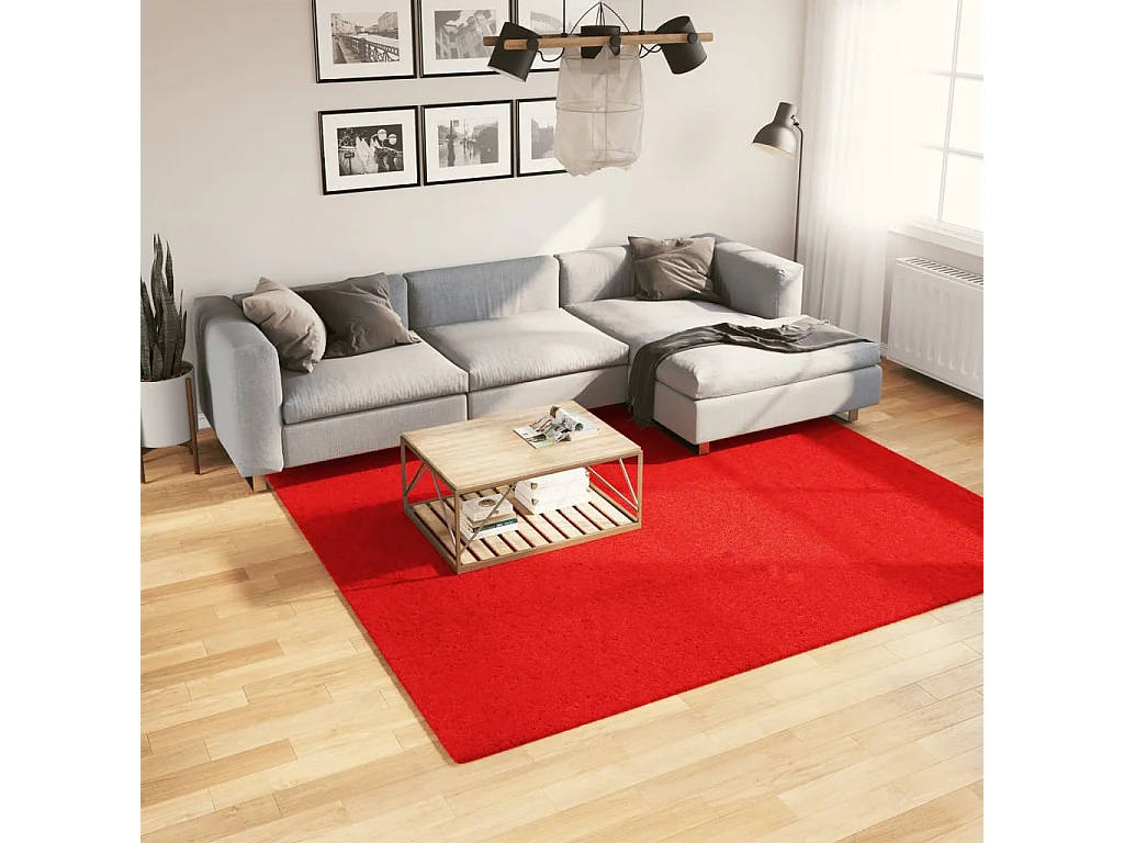 Sinto  Teppich OVIEDO Kurzflor Rot 240x240 cm